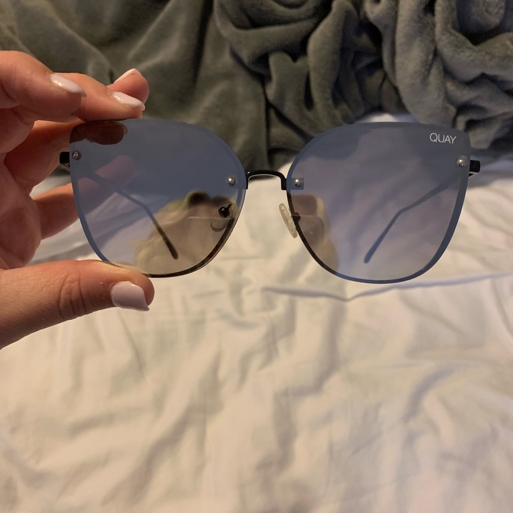 Quay cat eye mirrored sunglasses